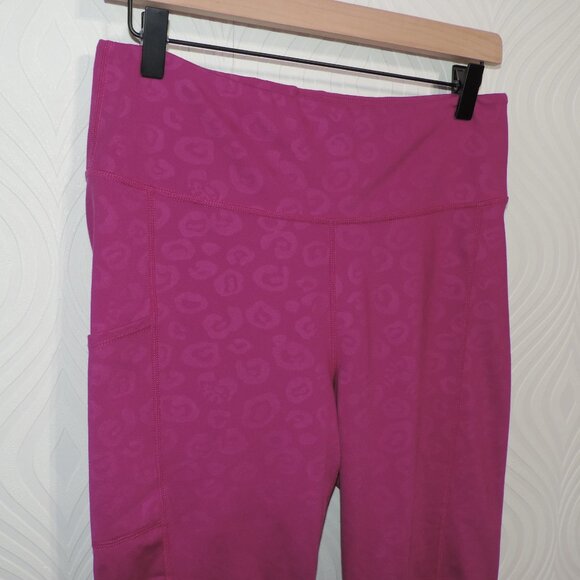 LILLY PULITZER LUXLETIC Top & Leggings Set sz M/L Pink & Wine - Picture 9 of 16